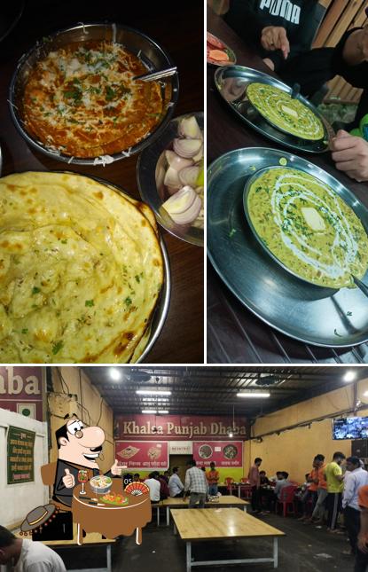 Take a look at the picture showing food and interior at Hotel Punjab Khalsa