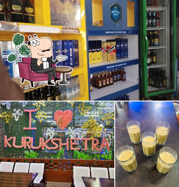 The picture of Kurukshetra Haveli’s interior and beverage