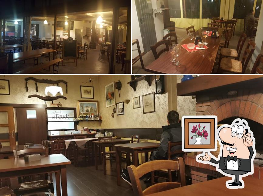 Gli interni di Osteria al Feudo 2.Fioi