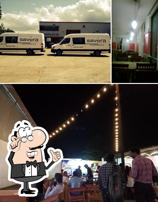 The image of Savera Food Mall’s interior and exterior