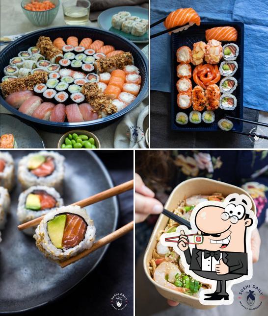 Prenditi le diverse opzioni di sushi