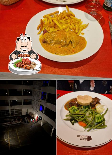 Brasserie Carougeoise si caratterizza per la cibo e interni