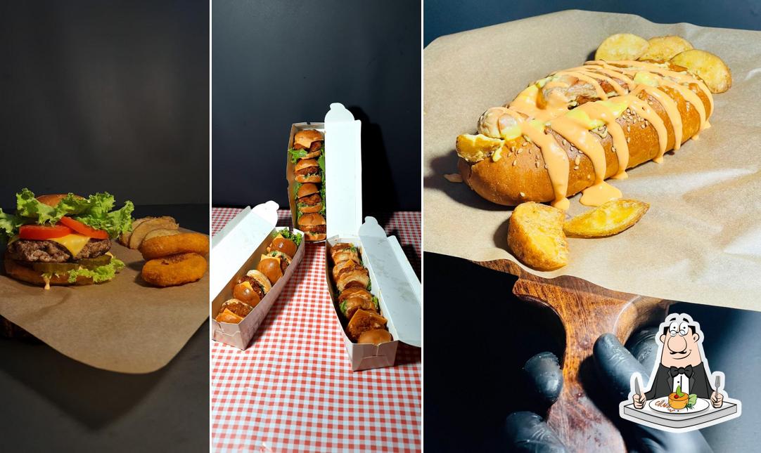 Food at Trio's Burger Bay