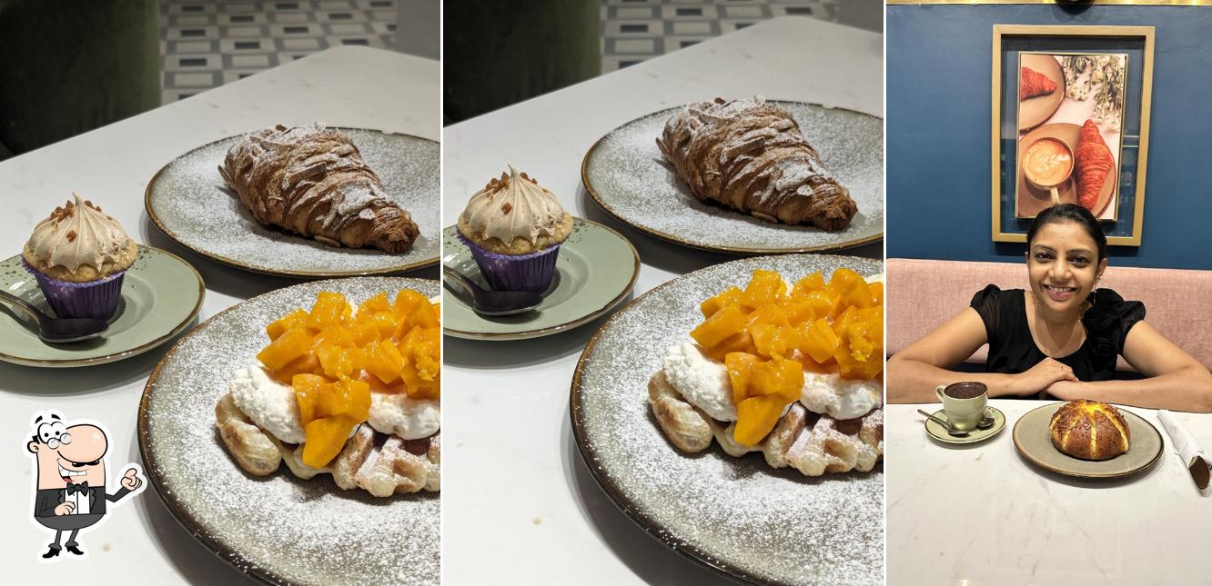 Take a seat at one of the tables at Zoroy Luxury Chocolate - Boutique Cafe HSR Cake Desserts