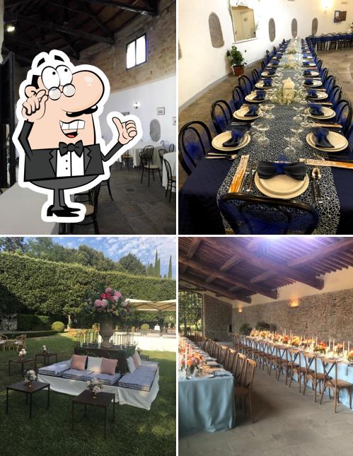 Gli interni di Villa Oliva Ristorante Pizzeria