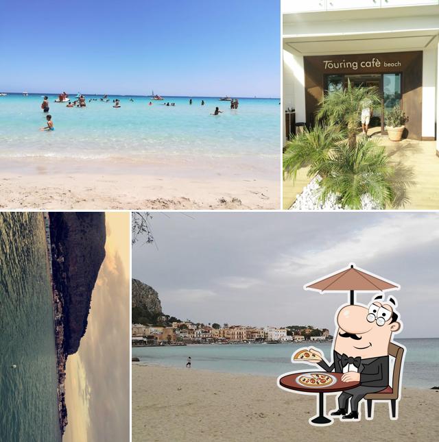 Goditi la vista dall'area esterna di Touring Cafè Beach