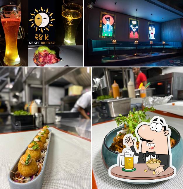 You can get a glass of light or dark beer