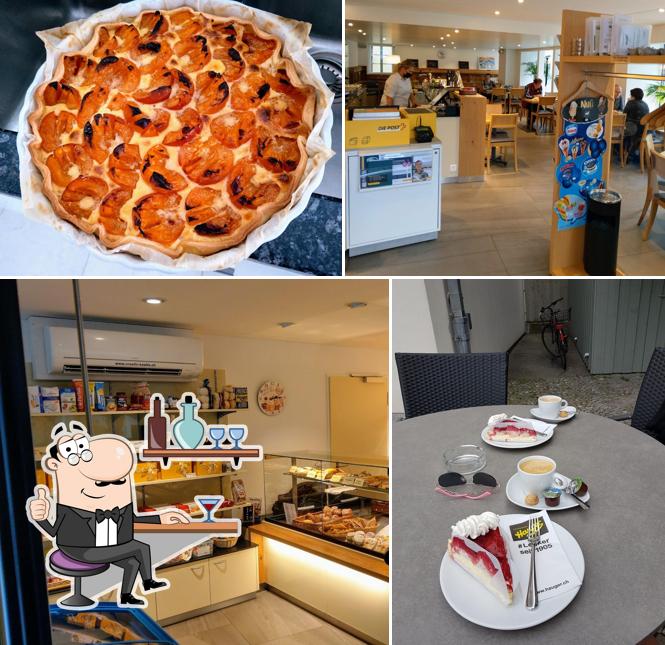 Tra le diverse cose da Café Hauger si possono trovare la interni e cibo