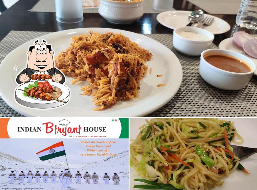The image of food and exterior at Indian Biryani House