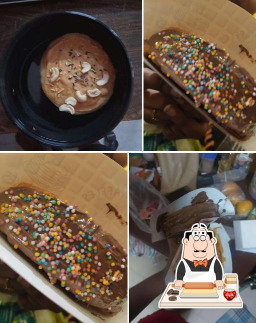 The Belgian Waffle Cafe provides a number of desserts