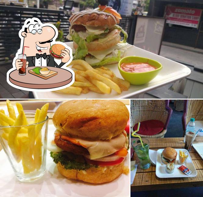 Treat yourself to a burger at House Of Caffeine