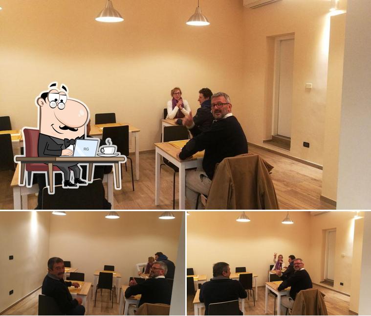 Gli interni di Bunny Pizza