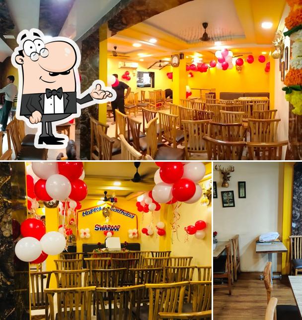 The interior of Hotel Vitthal