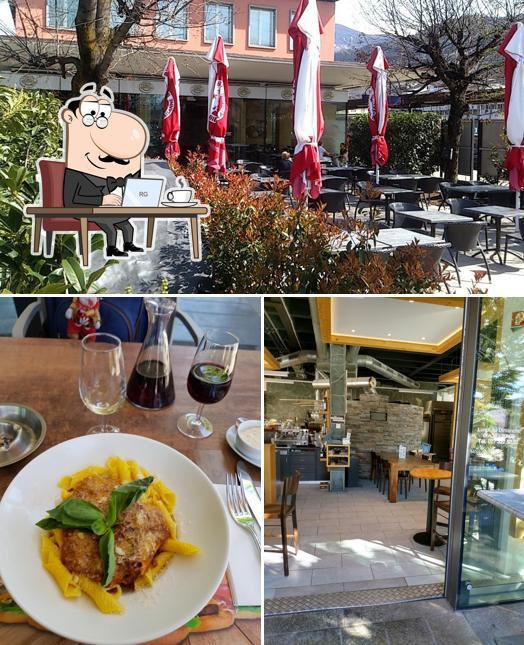 La immagine della interni e tavolo da pranzo di Le Panetier Sion