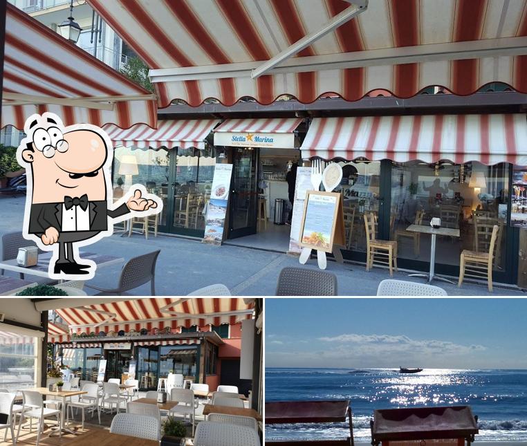 Gli interni di Stella Marina Beach Bar ristorante spiaggia privata