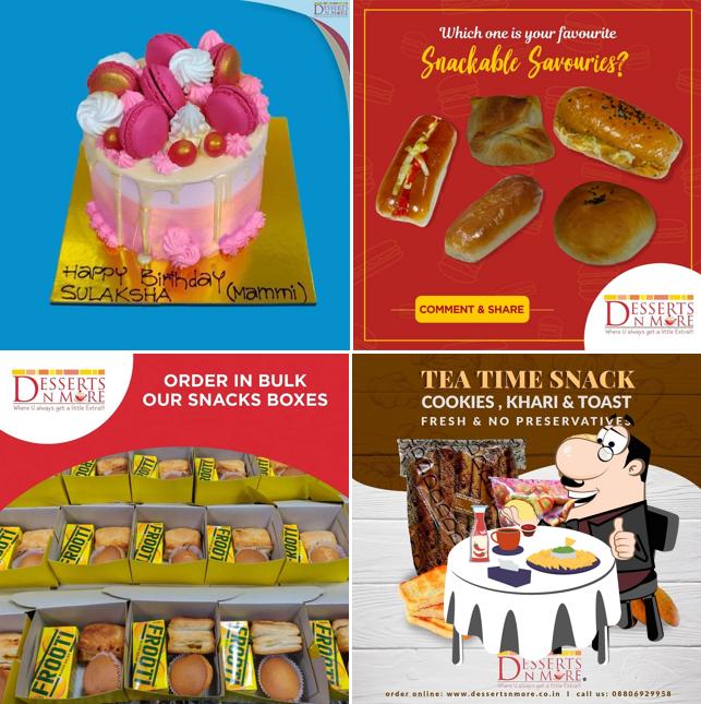 Get a burger at Desserts n' More