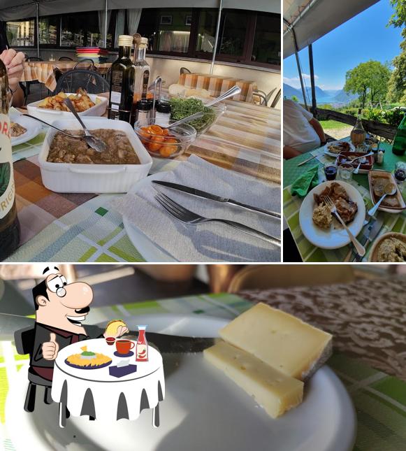 Piatto di formaggi al Crotto Mirabel