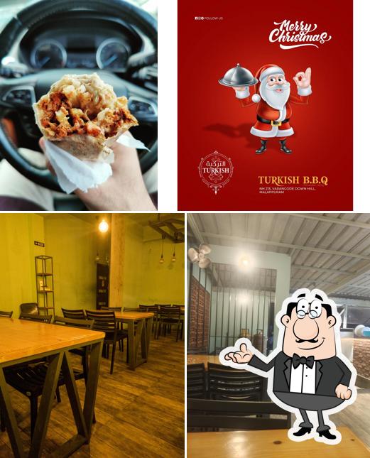 This is the picture showing interior and food at TURKISH B.B.Q