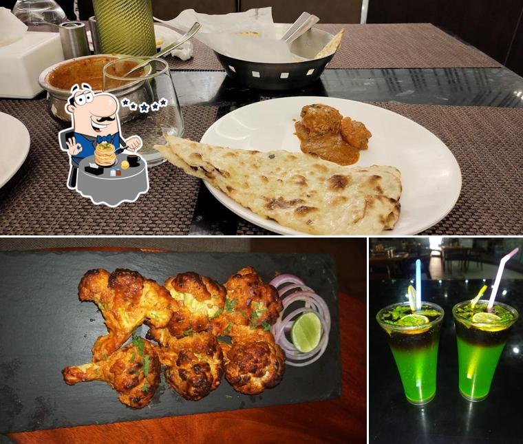 This is the photo showing food and alcohol at SpicyBite
