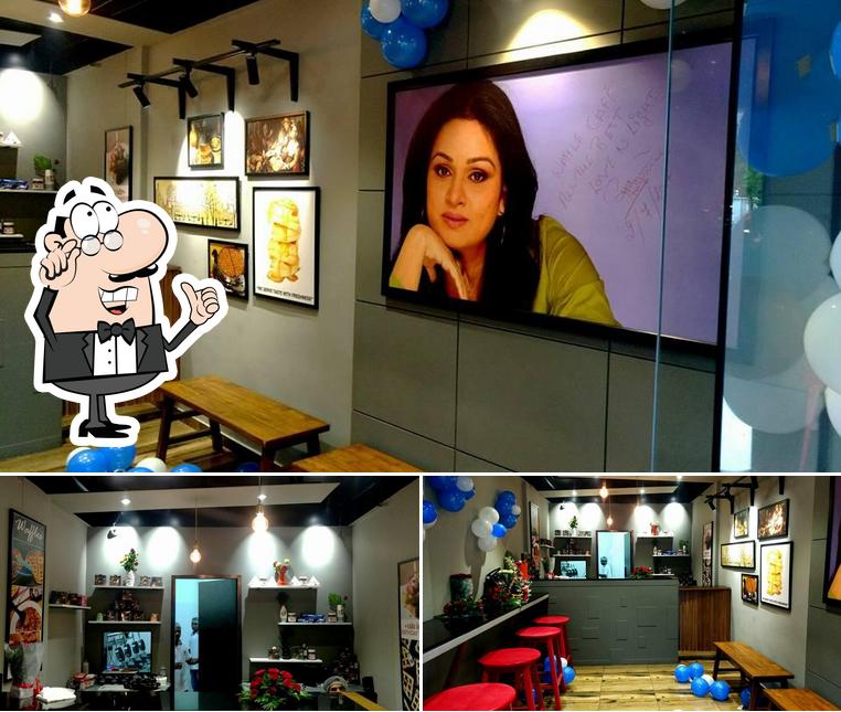 The interior of The Waffle Cafe