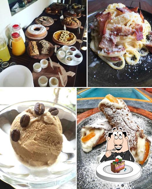 Chocolate cake at Baba's Wood Cafe