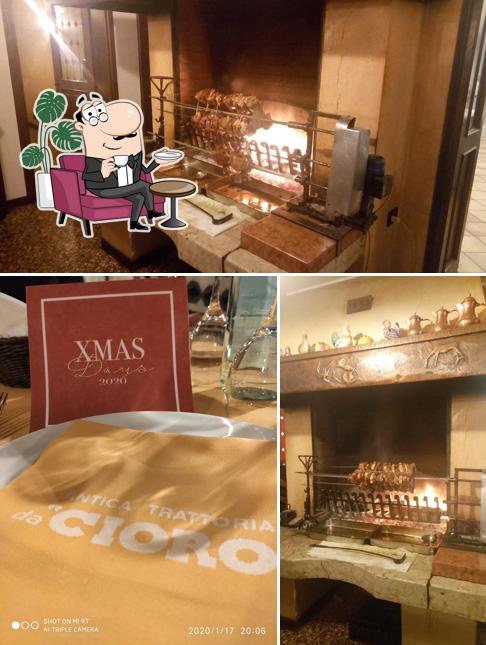 Gli interni di Antica Trattoria Da Cioro