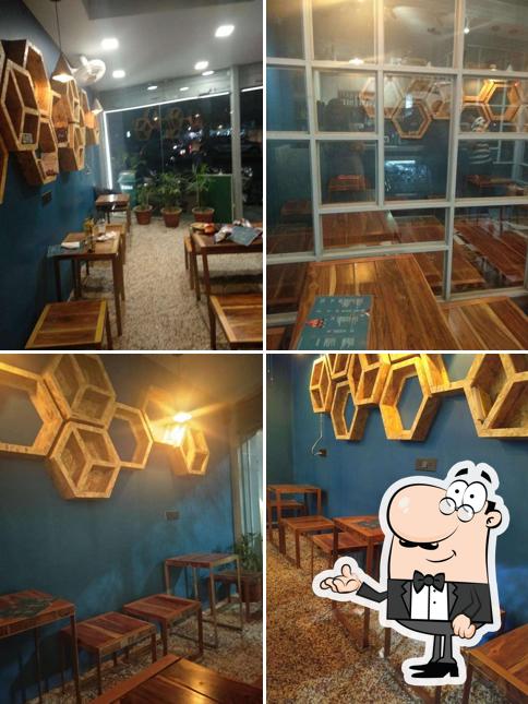 The interior of Nothing Before Coffee Cafe - Jaipur