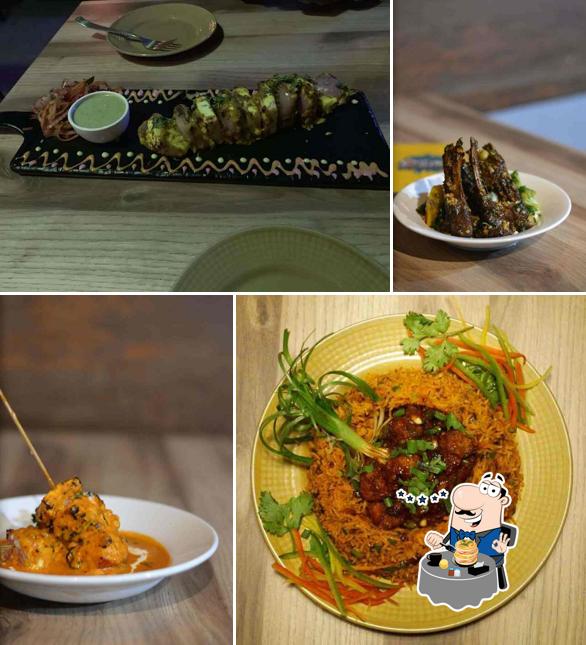 Food at Over The Flow Sports Lounge