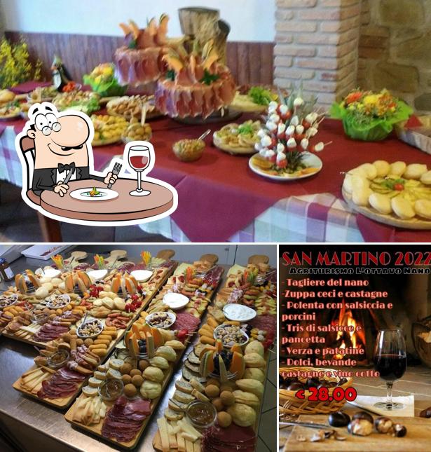 La cibo e vino del ristorante