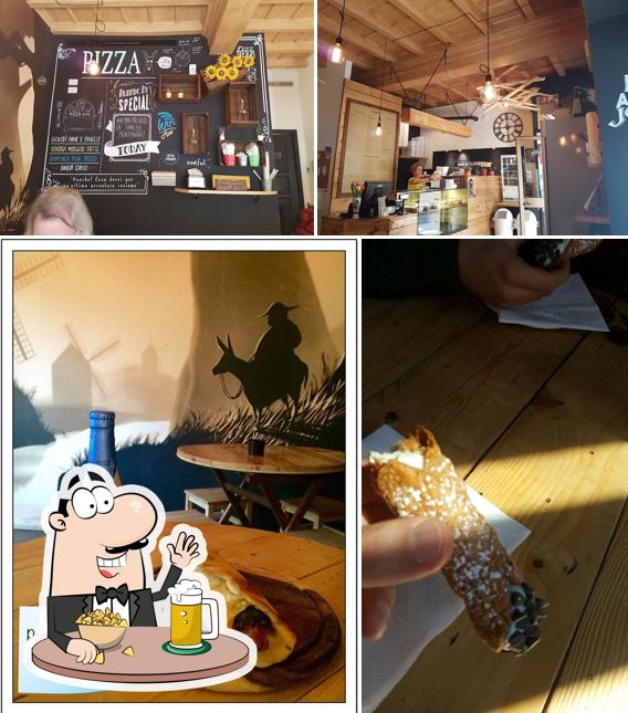 Puoi ordinare un rinfrescante bicchiere di birra chiara o scura