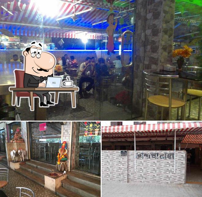 The interior of Aabacha Dhaba