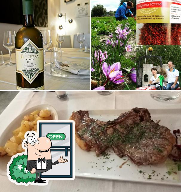 Questa è la immagine che presenta la esterno e cibo di BDO Restaurant