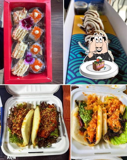 See this picture of Konnichiwa