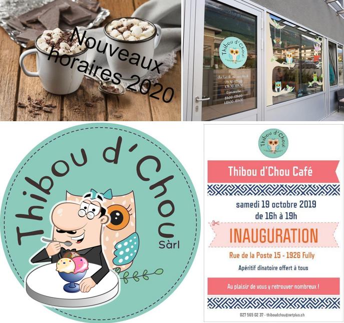 Thibou d'Chou Café propone un'ampia selezione di dolci
