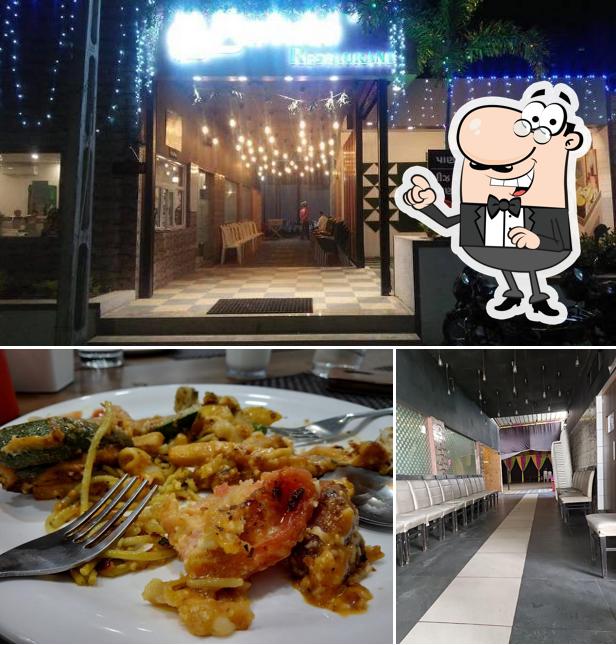 The photo of exterior and beverage at Matuki Restaurant