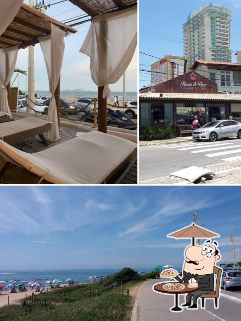 Você pode espairecer no exterior Brasa & Vino