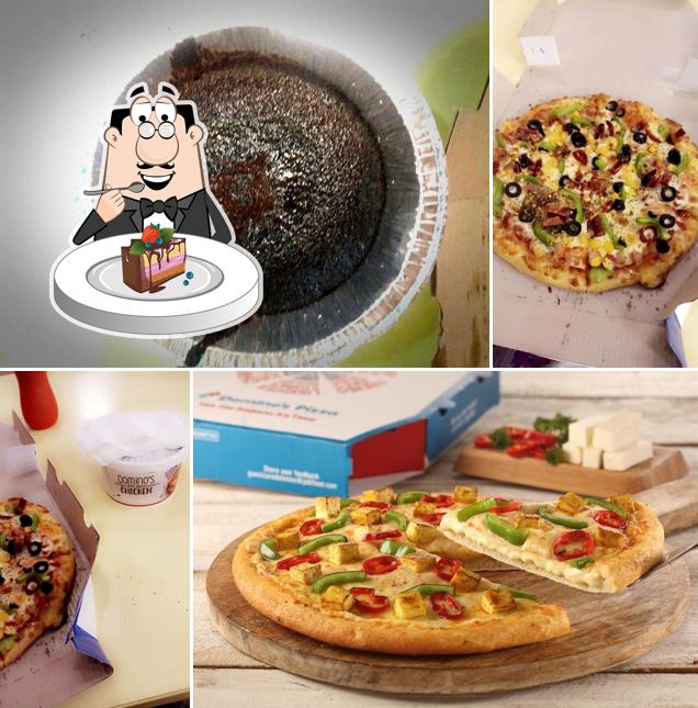 Chocolate cake at Domino's Pizza