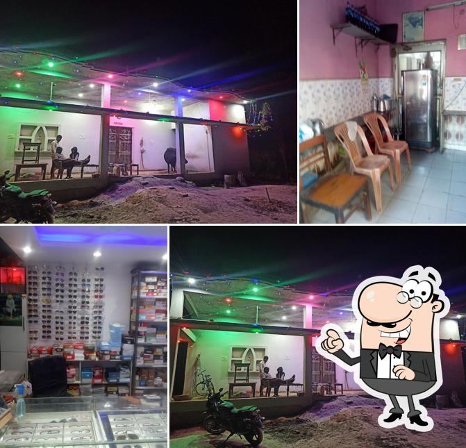 The interior of New Madras Hotel