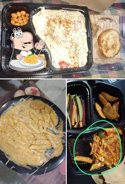 Spaghetti carbonara at Alfredo's Pasta House