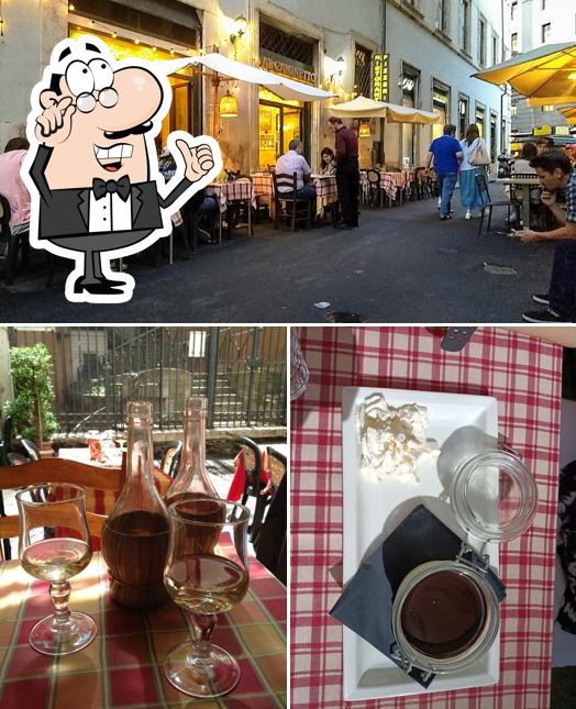 Dai un'occhiata agli interni di AL CAMINETTO Trevi/Spagna