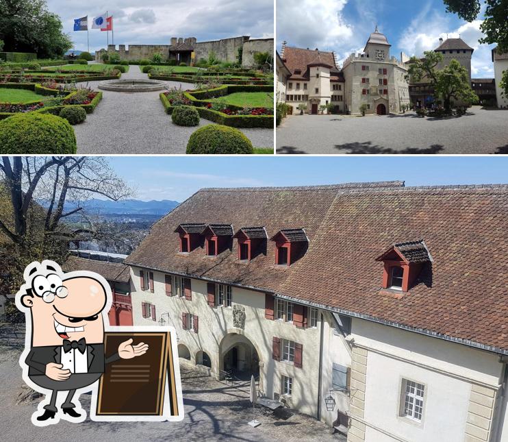 Goditi la vista dall'area esterna di Schloss Lenzburg - Museum Aargau