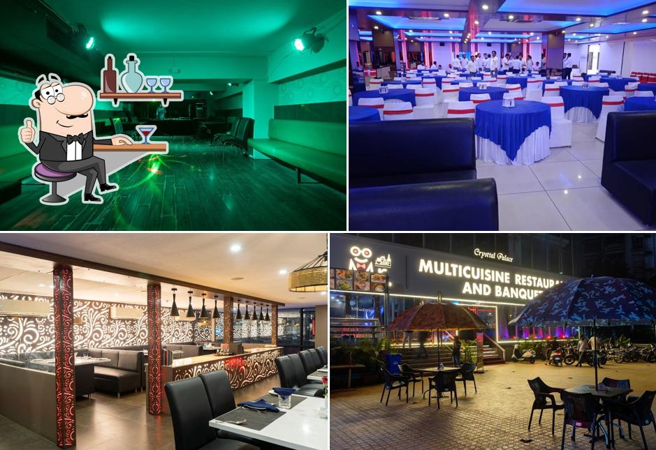 Take a seat at one of the tables at Mr. Multicuisine Restaurant and Banquets