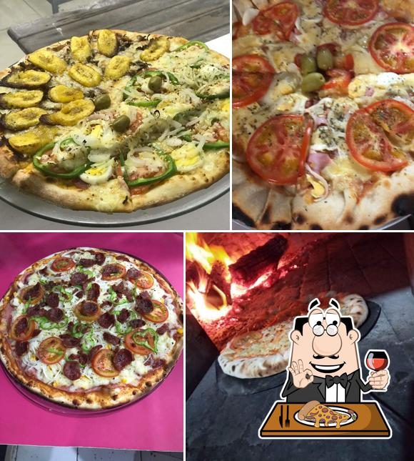 Consiga diferentes tipos de pizza