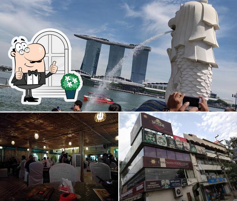 Take a look at the picture depicting exterior and interior at Sri Chaitanya Restaurant & Bar