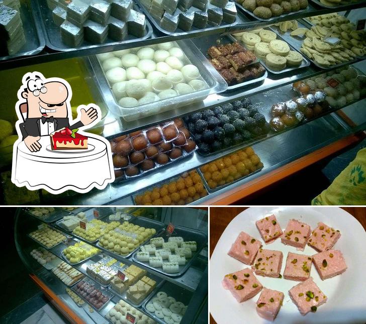 Deshapriya serves a selection of desserts