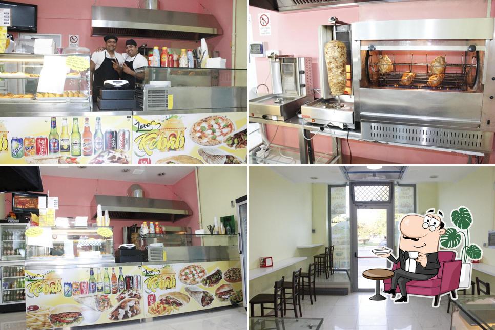 Gli interni di Kekab, Pizzeria