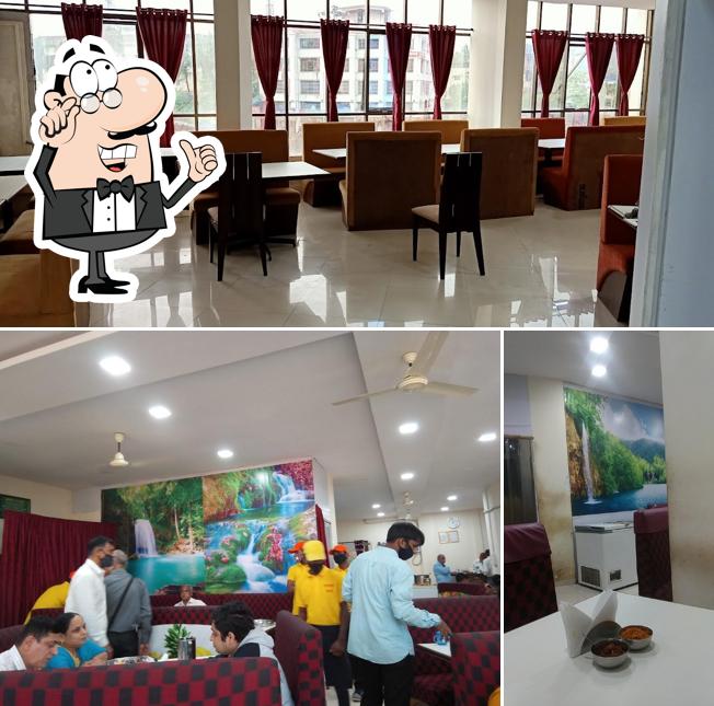 The interior of Rajdhani Thali Restaurant
