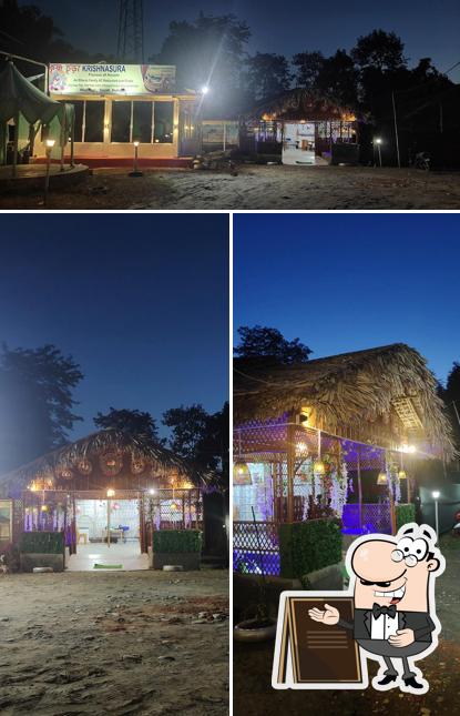The exterior of Krishnasura restaurant cum dhaba