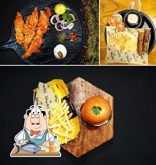 Grilled salmon at WRAPSTICK PILANI