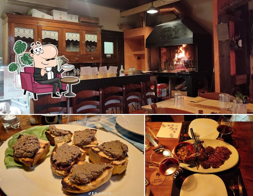 Gli interni di Osteria del GALLO NERO